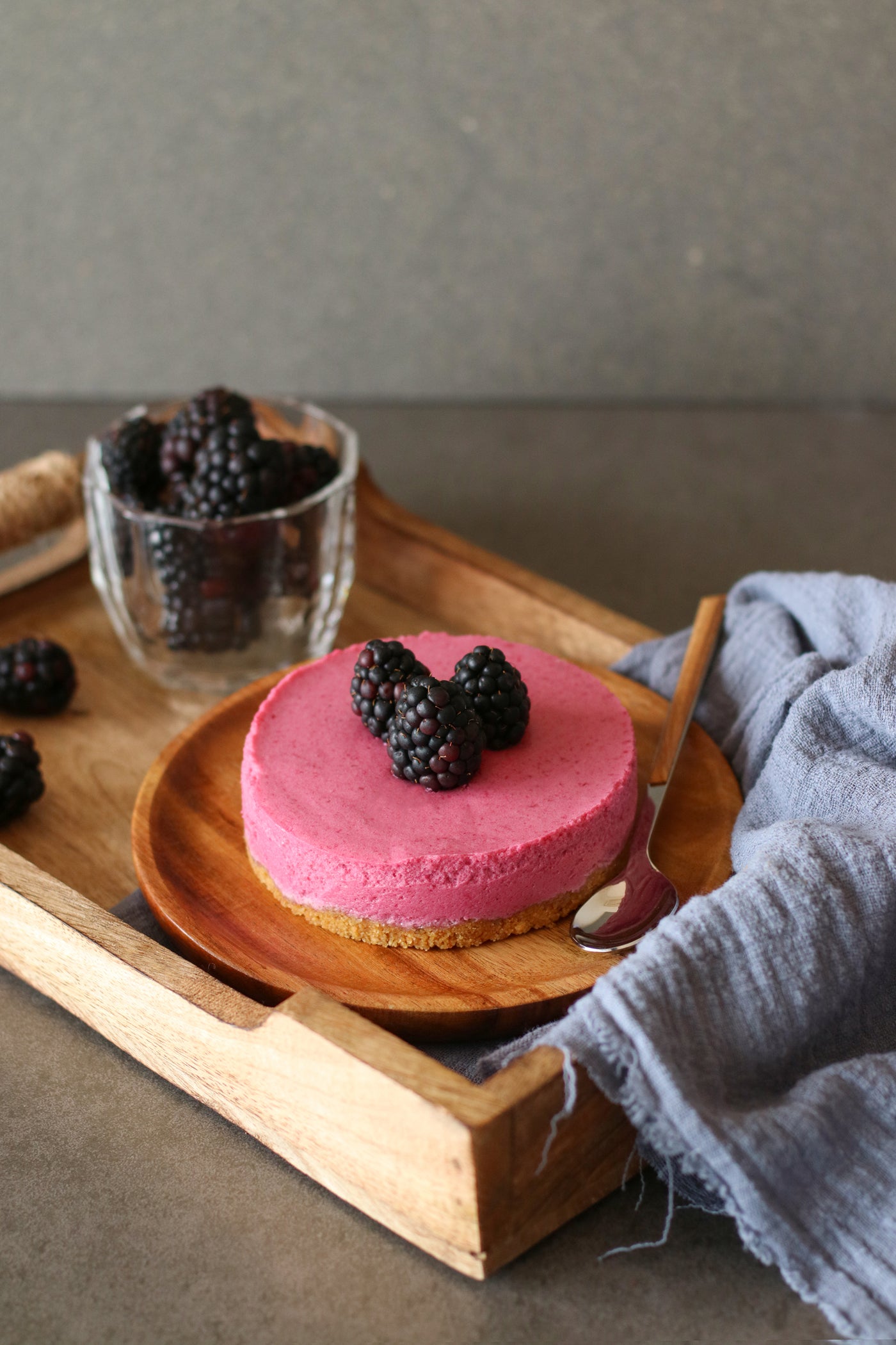 Mini tarta de frutos rojos